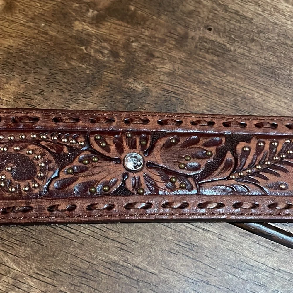 Women’s Tony‎ Lama leather belt size 42